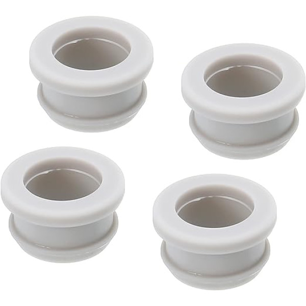 piegādes karte Snap gumijas acu aizbāžņi 25 mm OD 16 mm ID blīvējums pret skrāpējumiem pelēks elektriskās kastes kabeļa caurule (4 pack)