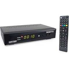 GALLUNOPTIMAL Combo Receiver DVB-C & DVB-T2 H265 with Auto Installation & Recording Function Suitable for Any Cable Provider and Receiving All Free DVB-T2 Transmitters via Antenna