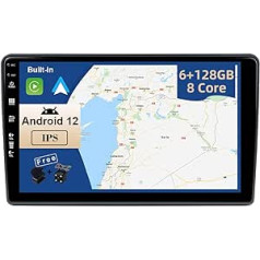 JOYX - 6G + 128G - Android 12 IPS automašīnas radio piemērots Fiat Ducato/Citroen Jumper/Peugeot Boxer - Bezvadu CarPlay/Android Car/DSP - LED kamera un mikrofons - 9 collu 2 DIN - DAB SWC Fast Boot 360 kamera