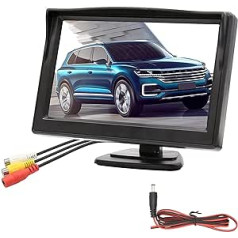 OBEST 5 collu LCD ekrāna atpakaļgaitas kamera, ūdensizturīgs IP68 monitors atpakaļgaitas kamerai, atpakaļgaitas kameras monitors automašīnai, apvidus auto, kravas automašīnai, dzīvojamai mājai