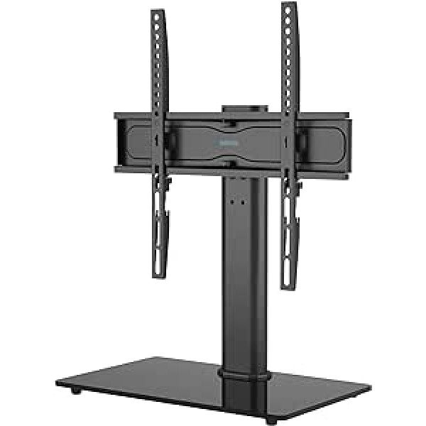 1home TV Stand Swivel for 26-55 Inch LCD LED OLED Plasma Flat and Curved Televisions up to 40 kg Height Adjustable and Stable VESA 400 x 400