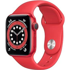 Apple Watch Series 6 GPS, 40 mm Aluminiumgehäuse mit Produkt (ROT) Sportband — Normal (Generalüberholt)