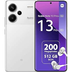 Xiaomi Redmi Note 13 Pro+ 5G 2.8GHz 12GB + 512GB mobilais tālrunis bez līguma, balts