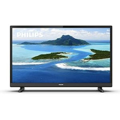 Philips 24PHS5507/12 60 cm (24 collu) televizors (HD, trīskāršs uztvērējs, HDMI, USB, CI+, matēts melns) [Modeļa gads 2022]