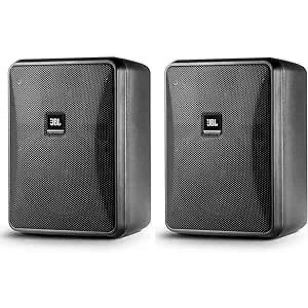 JBL Professional Control 25-1L kompakts 8 omu iekštelpu/āra fona skaļrunis — melns, tiek pārdots kā pāris