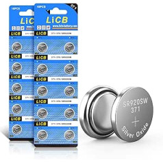 LiCB pogelementu akumulators SR920SW 371 LR920 AG6 370 1,55 V pulksteņa baterijas, 20 g.