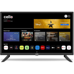 CELLO 24 collu viedtelevizors LG WebOS HD Ready televizors ar trīskāršu uztvērēju S2 T2 FreeSat Bluetooth Disney+ Netflix Apple TV+ Prime Video