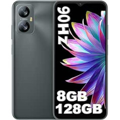 Viedtālrunis Blackview A52 Pro bez līguma, 8 GB + 128 GB astoņkodolu 90 Hz 6,52 collu HD+ displejs Android 13 mobilais tālrunis, lēts, 5180 mAh 13 MP + 5 MP kamera, pirkstu nospiedums, GPS, divu SIM karti, 4G Simlock.