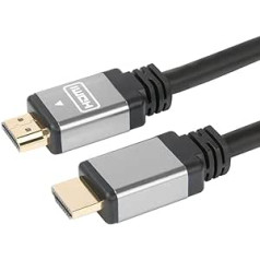 PremiumCord 4K liela ātruma HDMI kabelis 7 m, saderīgs ar video 4K 2160p, Full HD 1080p, dziļas krāsas, 3D, ARC, HDR, 10,2 Gbps, apzeltīti savienotāji, melns
