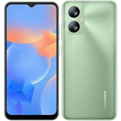 Mobilais tālrunis Blackview A52 PRO bez līguma, 8 GB + 128 GB (1 TB ārējais SD), 6,5 collu 90 Hz ūdenstilpes ekrāns, 13 MP + 5 MP, Android 13 viedtālrunis ar divām SIM kartēm, 5180 mAh akumulators, sejas atbloķēšana un pirkstu nospied