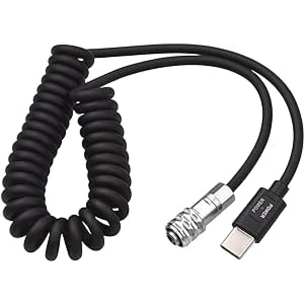 Andoer USB-C strāvas kabelis Blackmagic Pocket Cinema kamerai BMPCC 4K/6K uz USB Type-C atsperu kabeli