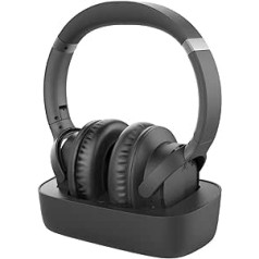 Avantree Ensemble Wireless Over Ear Austiņas Bezvadu austiņas televizoram ar universālo Bluetooth 5.0 raidītāju + uzlādes staciju, 35 stundu skaņas atskaņošanu bez lūpu sinhronizācijas aizkaves