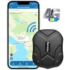 TKMARS TK905 auto 4G GPS izsekotājs, 5000mAh akumulators, darbojas caur SMS/APP/Web platformu bez abonēšanas, dažādi trauksmes režīmi, magnētiskā izsekošanas ierīce piemērota vieglajām/kravas automašīnām/parkam