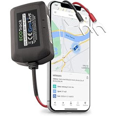 GPSLive Eco Track GPS Tracker Auto, Kemperu, Auto | Ražots ES | Viegla uzstādīšana | Tiešraides izsekošana, izmantojot lietotni | Nav nepieciešama SIM karte | GPS auto izsekotājs GPS raidītājs | Izsekošanas raidītājs automašīnas GPS izseko