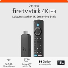 All-new Amazon Fire TV Stick 4K Max streaming device | supports Wi-Fi 6E, Ambient Experience