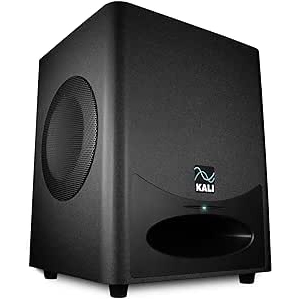 Kali Audio WS-6.2 aktīvā studijas zemfrekvences skaļrunis (dubults 6,5 collu gara viļņa skaļrunis, izcils vietu taupošs dizains, skaņas spiediens līdz 120 dB, iespaidīga frekvences reakcija 27 Hz) - melns