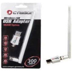 Astoņstūris 300 Mbit WL038 USB 2.0 Wlan Stick + 5db antena WL018