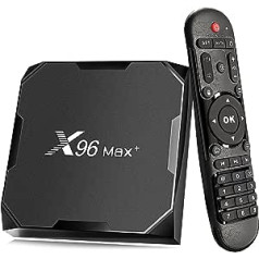 Android 9.0 TV Box, Smart TV Box 4 + 32GB Amlogic S905X3 Media Box, Supports 8K/4K/3D/BT4.0/2.4G + 5G Dual WiFi HDMI 3.0 1000M Smart Media Player with Remote Control