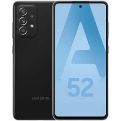 Samsung Galaxy A52 viedtālrunis 128 GB, 6 GB RAM, divas SIM kartes, melns