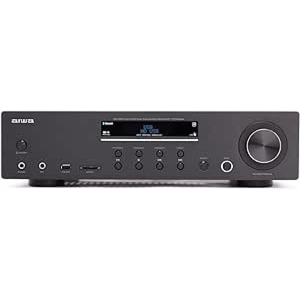 AMPLIFICADOR AIWA AMU-120BT 2XCANALES/CHASIS METAL/2XOUT 60W/BT 5.0/USB/SD AMU-120BTBK