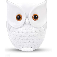 Savietojams ar Amazon Echo Dot 2nd/3rd/4th/Echo Dot 5/Google Home Mini Owl Holder galddatora statīva turētāja piederumiem ar integrētu kabeļu pārvaldību, nav nepieciešamas skrūves, skaļruņu statīvs (balts)