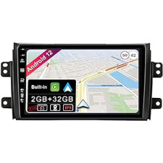 JOYX Android 12 IPS automašīnas radio piemērots Suzuki SX4 (2006-2013) - Iebūvēts CarPlay Android Car - Bezmaksas atpakaļgaitas kamera - [2G + 32G] - 9 collu 2 DIN - DSP DAB stūres vadība WiFi Fast Boot 4G