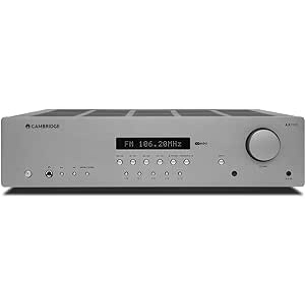 Cambridge Audio AXR100 — 100 vatu stereo pastiprinātājs ar iebūvētu fono priekšpastiprinātāju, Bluetooth un AM/FM