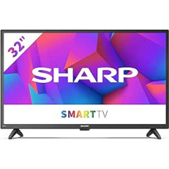 SHARP 32FE2E HD Ready Smart TV 81 cm (32 collas), 3 X HDMI, 2 x USB, Dolby Audio, Active Motion 200