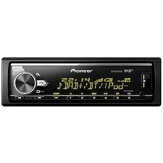 Pioneer MVH-X580DABAN inkl. DAB-Antena, 1DIN Autoradio ar DAB+, RGB, vācu izvēlne, Bluetooth, USB, AUX-slēgt, iPod/iPhone-Direktsteuerung, Freisprecheinrichtung, Smart Sync