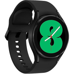 Samsung Galaxy Watch4 apaļš Bluetooth viedpulkstenis, Wear OS, rotējošs rāmis, fitnesa pulkstenis, fitnesa izsekotājs, 40 mm, melns [ES versija]