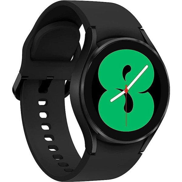 Samsung Galaxy Watch4 apaļš Bluetooth viedpulkstenis, Wear OS, rotējošs rāmis, fitnesa pulkstenis, fitnesa izsekotājs, 40 mm, melns [ES versija]