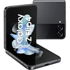 Samsung Galaxy Z Flip4 Enterprise Edition, 6,7 collu Android viedtālrunis, 128 GB, 3700 mAh akumulators, biznesa mobilais tālrunis, salokāms mobilais tālrunis bez līguma, Phantom Black