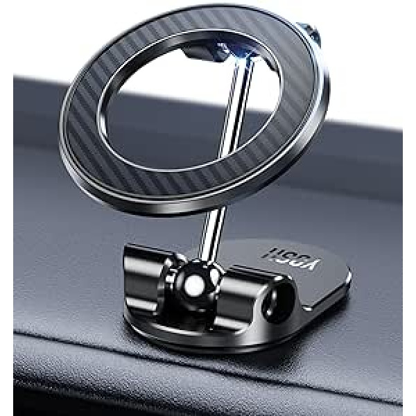 YOSH Mag-Safe Car Mount Dashboard, 2023 Magnetic Car Phone Holder for BMW Mecedes Tesla for iPhone 15/14/13/12 Series & Mag-Safe Mobile Phone Cases, with Strongest Adhesion