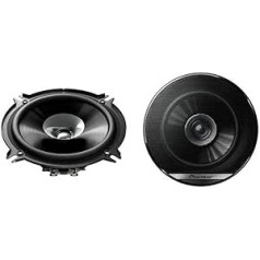 Pioneer TS-G1310F 13 cm (5 collas) koaksiālais skaļrunis (dubultā membrāna, 230 W) — melns