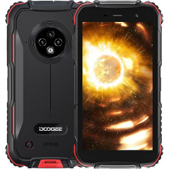 DOOGEE S35 [2022] Āra mobilais tālrunis bez līguma Android 11 āra viedtālrunis Lēts 4G Dual SIM, 3GB + 16GB 512GB paplašināma, 13MP trīskārša kamera 4350mAh akumulators 5,0 collu mobilais tālrunis IP68 seja