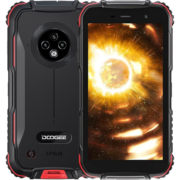 DOOGEE S35 [2022] Āra mobilais tālrunis bez līguma Android 11 āra viedtālrunis Lēts 4G Dual SIM, 3GB + 16GB 512GB paplašināma, 13MP trīskārša kamera 4350mAh akumulators 5,0 collu mobilais tālrunis IP68 seja