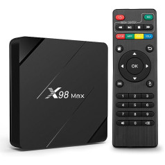 Puersit Android 10.0 TV Box, Allwinner H313 četrkodolu 64 bitu četrkodolu rokas Cortex A53 centrālais procesors, 2 GB RAM 16 GB RAM G31 OPenGL 3.2 Atbalsta 2,4 GHz WiFi ar 4K UHD un 100 M LAN Ethernet Android boksu