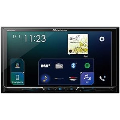 Pioneer SPH-DA230DABAN inkl. DAB antena, 6,8 collu 2DIN mediju uztvērējs ar Apple CarPlay, Android Auto, DAB+ un Bluetooth