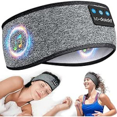 Bluetooth Sleep Headphones, Music Sleep Mask, Sports Headband, Gifts with Ultra Thin HD Stereo Speaker for Yoga/Training