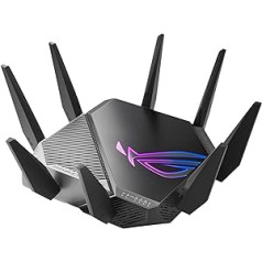 ASUS ROG Rapture GT-AXE11000 Tri-Band Gaming Combinable Router (Tethering as 4G and 5G Router Replacement, WiFI 6E, New 6GHz Band, 2.5G WAN/LAN Port, Compatible with PS5, WAN Aggregation)