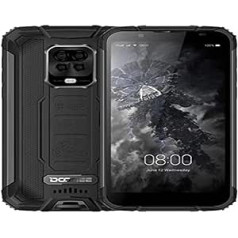 DOOGEE S59 PRO āra mobilais tālrunis bez līguma, 10 000 mAh akumulators, astoņkodolu 4 GB + 128 GB (256 GB ārējais SD), IP68 triecienizturīgs, izturīgs viedtālrunis, 2 W skaļrunis, 16 MP AI četrkāršu kamera, divu SIM kartes NFC