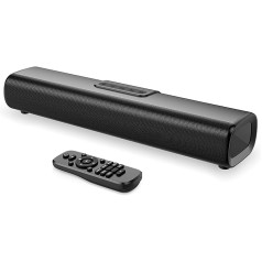 EnjoyNest Soundbars für TV, 30 W Kleine Soundbar ar Bluetooth/Optisch/AUX/HDMI ARC Anschluss, 16 Zoll Soundbar Lautsprecher un Fernbedienung for PC/Gaming/Projektoren