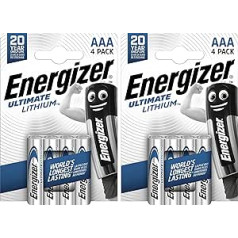 Energizer Lithium Ultimate L92 AAA akumulators 8 Stück