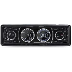 1 DIN automašīnas radio Bluetooth ar USB x 2 / AUX / TF FM radio / MP3 multivides atskaņotājs, LCD ekrāns, viena DIN universālā stereo automašīnas radio
