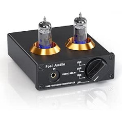 Fosi Audio Box X2 fonopriekšpastiprinātājs fonogrāfa priekšpastiprinātājs ar pastiprinājuma pārnesumkārbu Mini stereo audio HiFi priekšpastiprinātājs ar 12V līdzstrāvas barošanas avotu