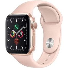 Apple Watch Series 5 40 mm (GPS) — Aluminiumgehäuse Gold Sandrosa Sportarmband (Generalüberholt)