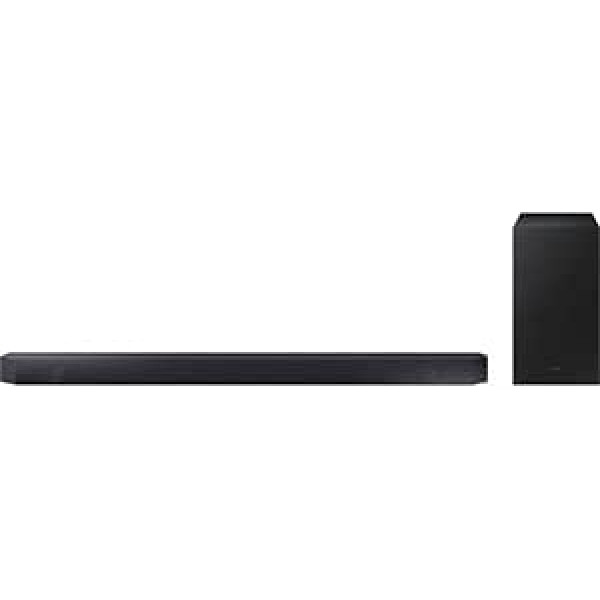 Samsung Soundbar HW-Q600C/EN, 3.1.2, 360 W, Dolby Atmos bezvadu zemfrekvences skaļrunis, melns