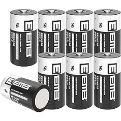EEMB ER34615 D elementu akumulatori 3,6 V litija akumulators lielas ietilpības Li-SOCL₂ neuzlādējams akumulators LS-33600 SB-D02 XL-205F CNC darbgaldu programmētājiem, iesmidzināšanas formēšanas mašīnām, mašīnām, vairāk (8)