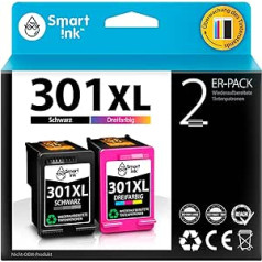 Viedās tintes kasetnes, kas izgatavotas, lai aizstātu HP 301XL 301 XL (2 Multipack Black & Colour) DeskJet 1000 1050 2050 2050A 2050 1510 3055a HP Envy 4500 50 450 2 6 2 6 2 2 6