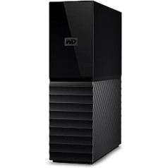 WD My Book 12TB USB 3.0 galddatora cietais disks ar paroles aizsardzību (darbvirsmas krātuve, dublēšanas programmatūra, aparatūras šifrēšana, SuperSpeed USB)